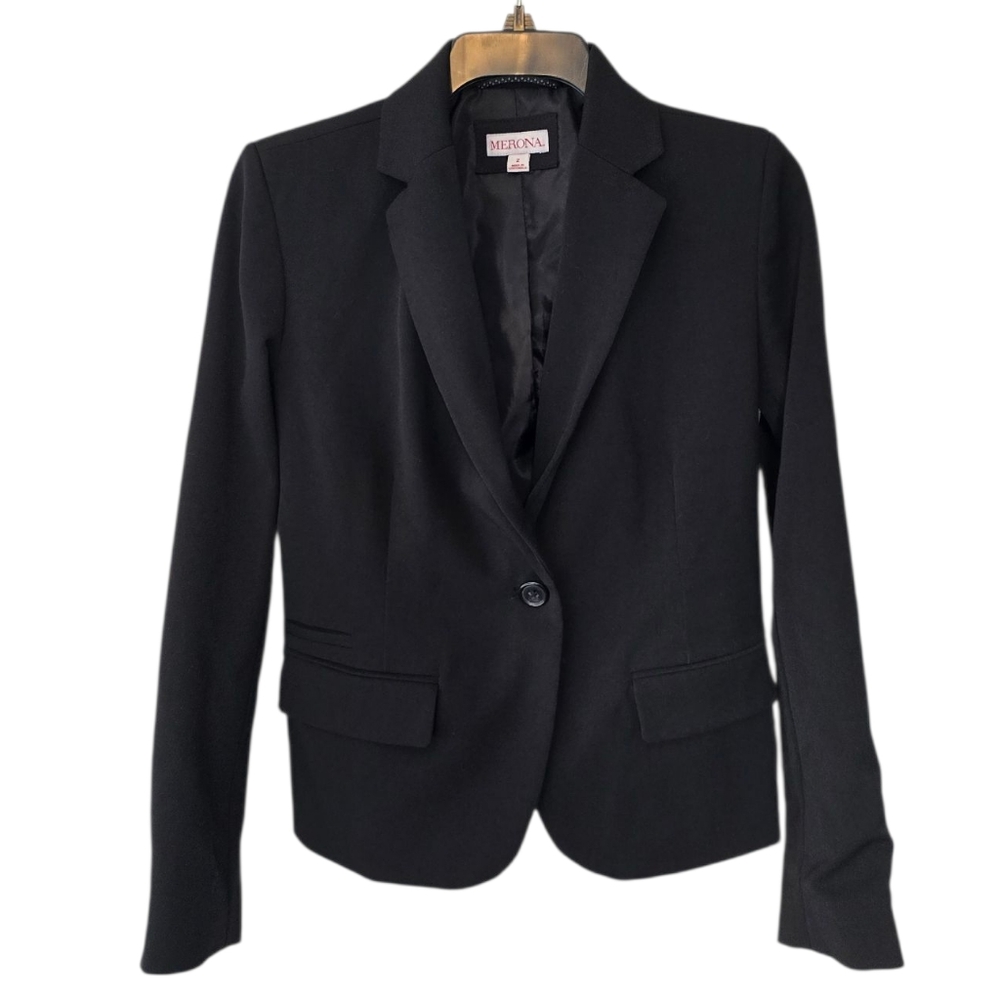 3/$15 Merona Black Blazer Size 2